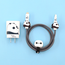 Suitable for Samsung note20 mobile phone data line protective sleeve cartoon headphone winding protection line