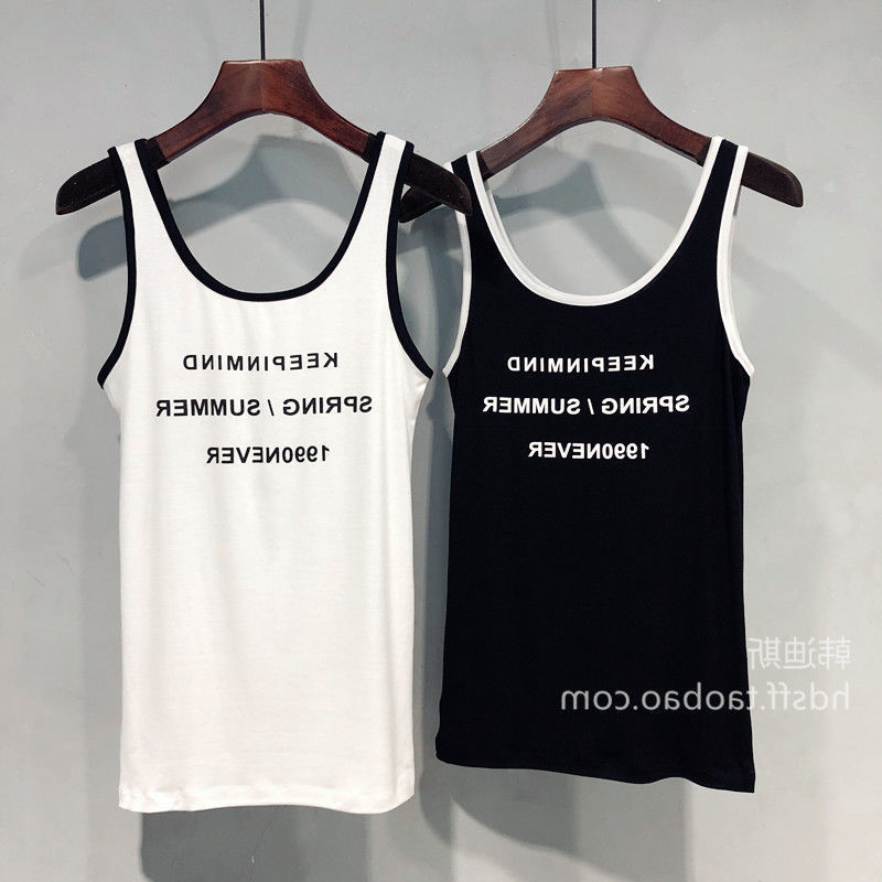 1.0-150kg Plus Size Mid-Length Camisole for Women, Summer Loose-Fitting Sleeveless T-Shirt for Outerwear