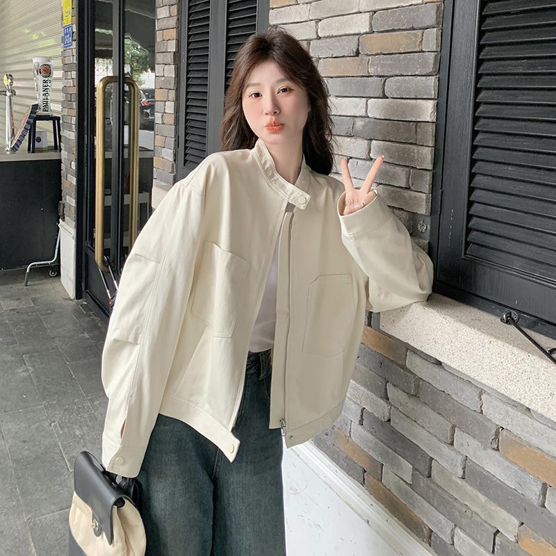 Baseball Jacket for Women 2026 New Spring American Retro Style Short Jacket for Petite Women, Windbreaker Jacket