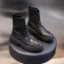 Giày của phụ nữ 2020 mùa đông mới gót dày Martin boots phụ nữ bình thường vớ khởi động ủng ngắn phụ nữ giày da retro trẻ em Âu Mỹ - Kính râm