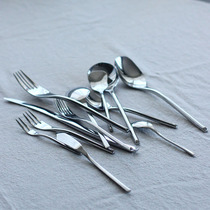 Rain Flower Stone Grocery Stainless Steel Knife Fork Spoon Western Meal Sweet Spoons Tea Spoon Soup Spoon Meal Fork Service Spoon Cake Spoon