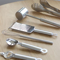 Rain Flower Stone Grocery Stainless Steel Pine Meat Hammer Bottle Opener Ice Cream Spoon Grilled Meat Clamp Shredder