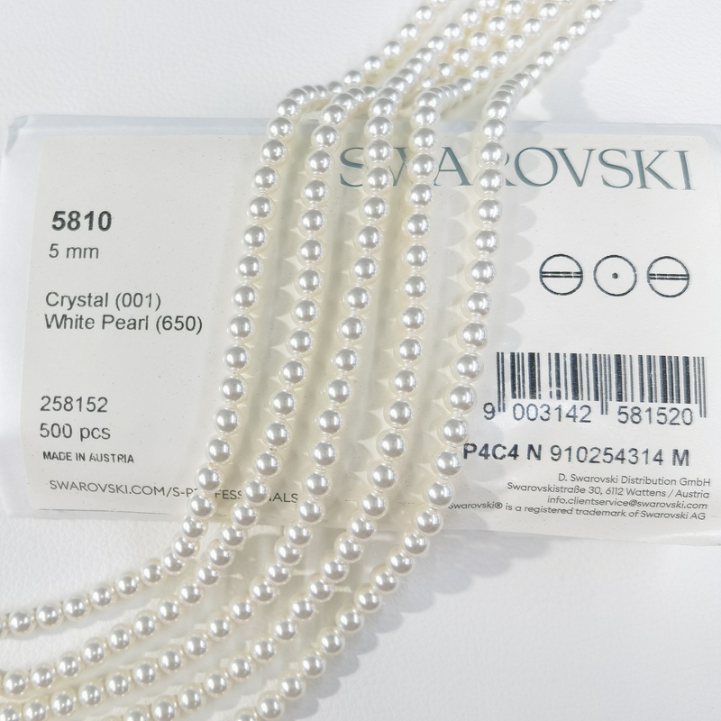Shijia Pearl Imported 5810-650 Australian White Pearls, White Through-Hole Pearls for DIY Bracelets, Necklaces, Phone Chains, and Beading