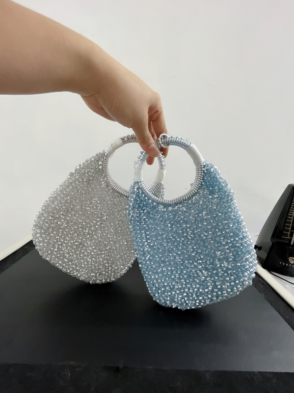 Star-Inspired Teardrop-Shaped Woven Bag, Trendy Women's Handbag, Single Shoulder Round Handle Pvc Handmade Bag Star-Inspired Teardrop-Shaped Woven Bag, Trendy Women's Handbag, Single Shoulder Round Handle Pvc Handmade Bag