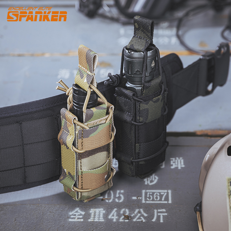 Outstanding tactical single set outdoor flashlight tool kit molle vest accessories quick pull set accessory bag