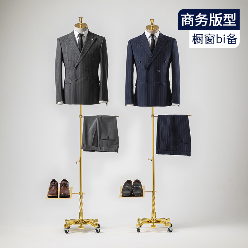 Clothing Store Model Props Men's Half Suit Men's Fancy Shop Window Gown Dress Full Body Fake People Puppet Show