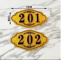 Restaurant hotel box room number apartment rental community room number hotel beauty room VIP restroom door number