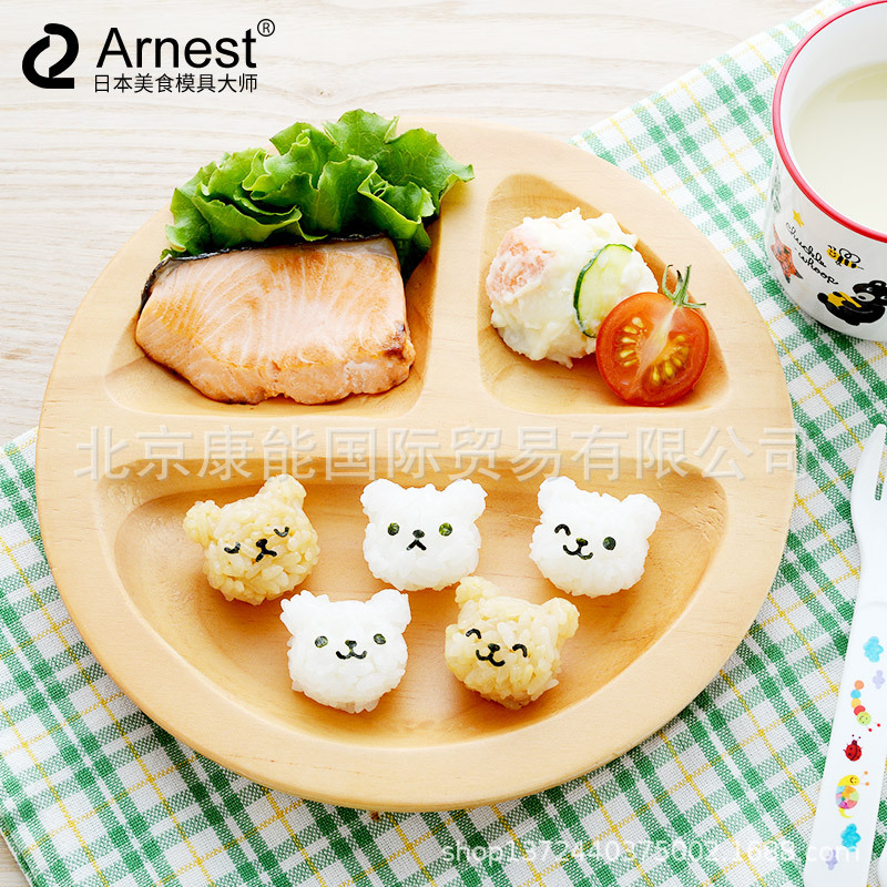 Arnest's new Mini bear sushi mold Japanese Rilakkuma creative bento vibrato shaker rice ball artifact