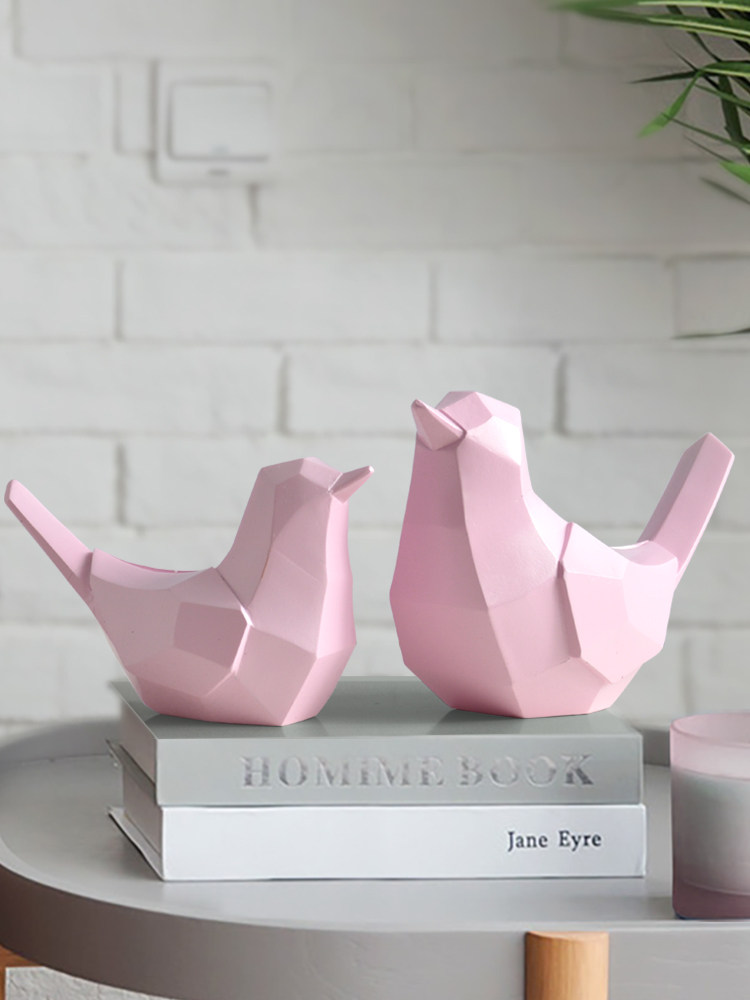 Nordic bird ornaments Creative home decorations European living room art desktop knickknacks Office decorations