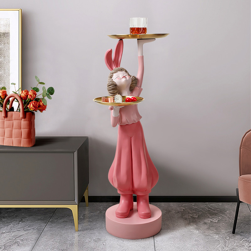 Girl on the side of the living room TV cabinet floor swing piece Entry into the family Xuanxuan Key to contain the creative Qiao relocating the new residence gift