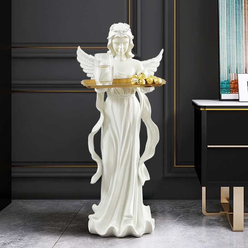 Eurostyle Living Room Floor Swing Piece TV Cabinet Next to Angel Tray Containing Creative Joo Relocation New Residence Gift Soft Decorations