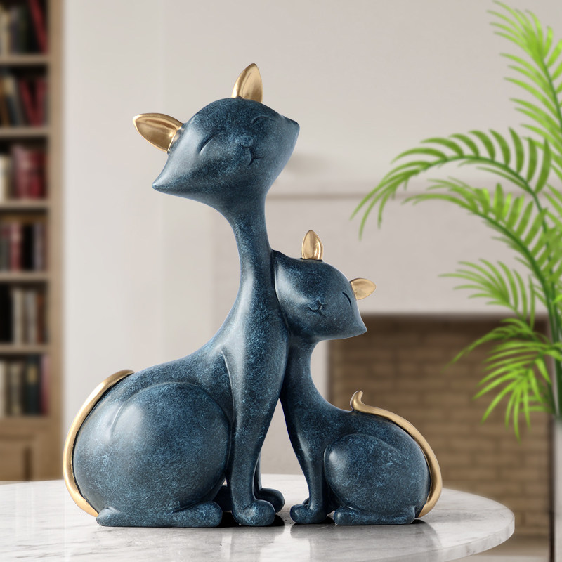 Nordic lucky cat decoration modern minimalist creative home decoration living room porch office desktop decoration
