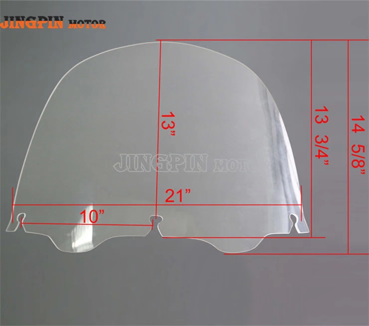 Phụ kiện xe máy Harley Street Glide Glide 97-13 Ống kính kính chắn gió phía trước sửa đổi - Phụ tùng xe máy