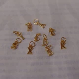 Золотая подвеска с буквами, аксессуары ручной работы, английские буквы