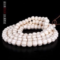 Natural yak bone hand string Buddha beads carving pumpkin beads 108 bracelet loose beads play bone bone bone beads