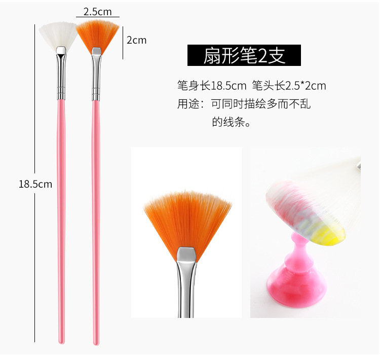 Bộ dụng cụ làm móng chuyên nghiệp trọn bộ 15 bộ móng tay vẽ bút vẽ bút khắc bút trị liệu nét bút - Công cụ Nail kìm cắt móng chân