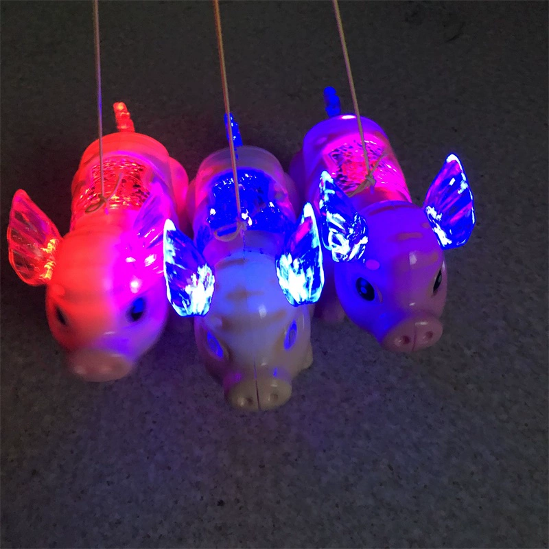 Phù hợp với điện Pig Light Music Drawopes Pig Pig Eight Rings Stand Night Market Đồ chơi trẻ em Quà tặng Bán sỉ - Đồ chơi điều khiển từ xa