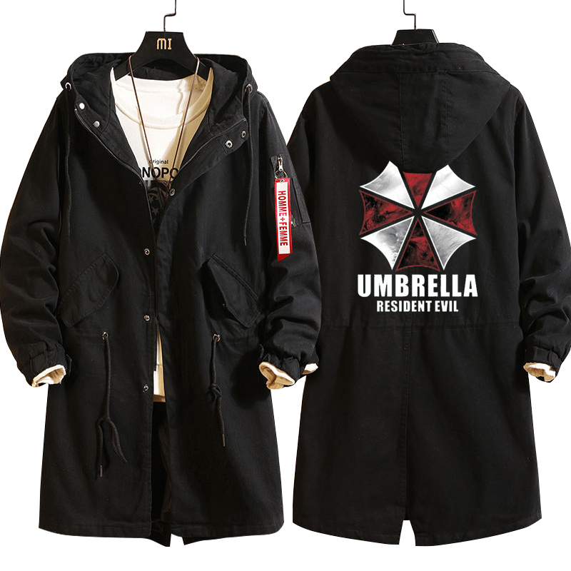 Umbrella Clothes Long Wei Trench Coat in Biochemical Crisis Autumn and Winter Animation Suit Peripheral Coat