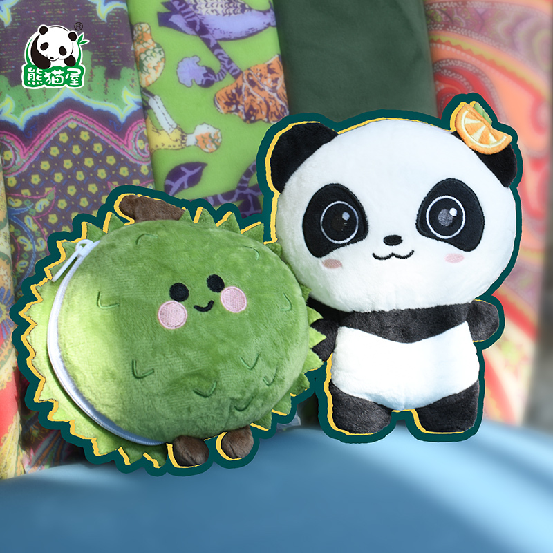 Pandahouse Creative Flipping Fruit-To-Panda Plush Toy Doll Girl's Birthday Gift