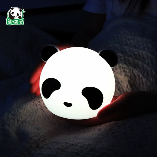 熊猫屋 Пандахаус заряжает умный силиконовый съемки, световая спальня, спальня, креативная ночная лампа, меняющая девушка