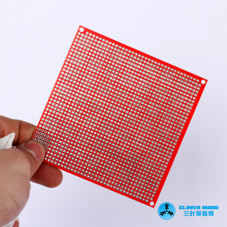 Red 10 × 10CM universal board single-sided tinned DIY universal board circuit board hole board experimental board