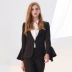 Baisi Slim chuyên nghiệp blazer 2018 mùa đông mới màu đen sừng dài tay đi lại OL phù hợp với nữ các kiểu đầm đẹp Business Suit