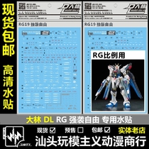 Spot RG DL big forest RG 1 144 STRIKE free STRIKE FREEDOM water stickers