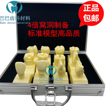 Dental 4 times large cavity preparation model four times tooth preparation standard demonstration inlay hole type high quality