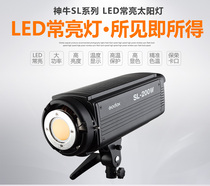 Shenniu SL200W second-generation LED Changliang Sun Light Childrens photo studio wedding recording and shooting supplementary light studio equipment