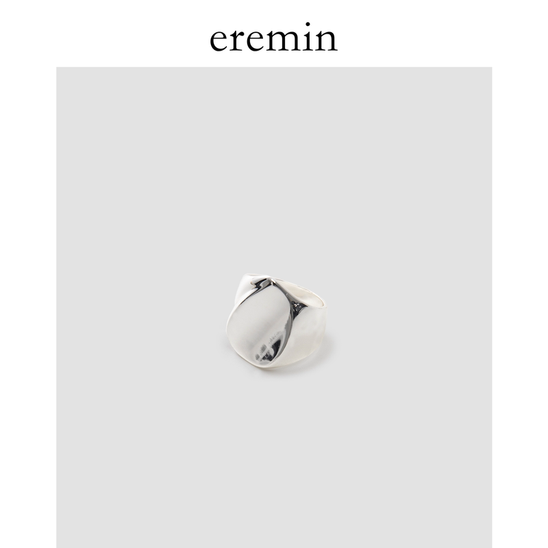 Eremin Lin Moqing/Irregular Geometric Minimalist Plain Ring Metal Silver Ring Eremin Lin Moqing/Irregular Geometric Minimalist Plain Ring Metal Silver Ring