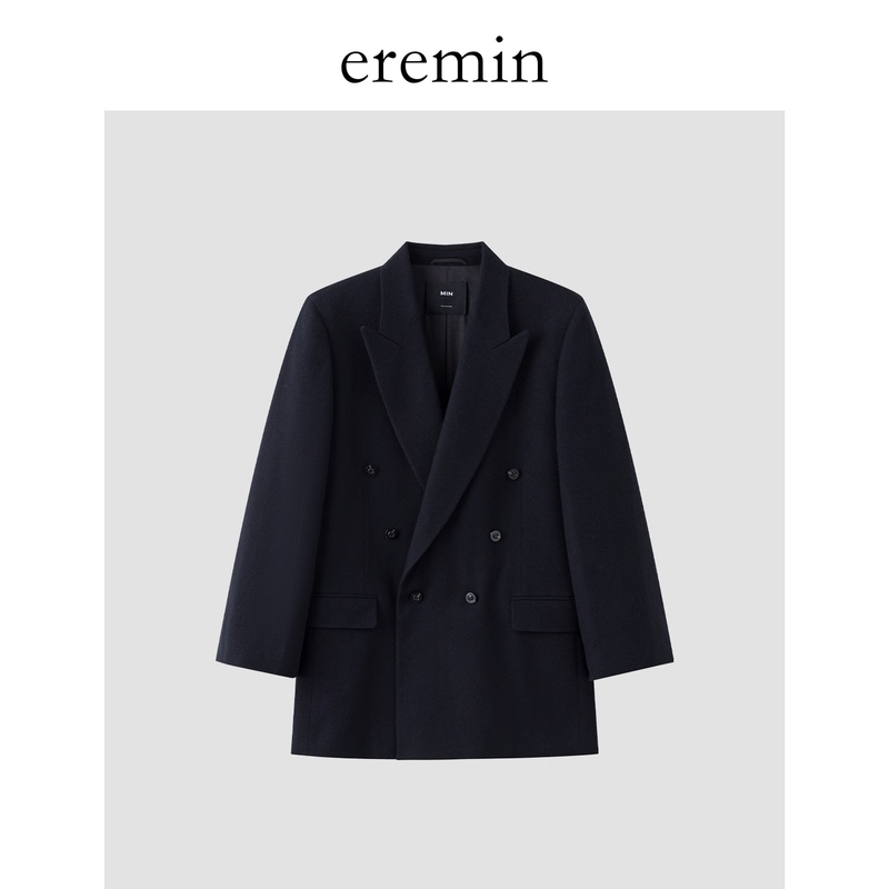 Eremin Lin Moqing/Wool Suit/26 New Product Australian Wool + Cashmere Turn-Down Collar Elegant Commuter Jacket Eremin Lin Moqing/Wool Suit/26 New Product Australian Wool + Cashmere Turn-Down Collar Elegant Commuter Jacket