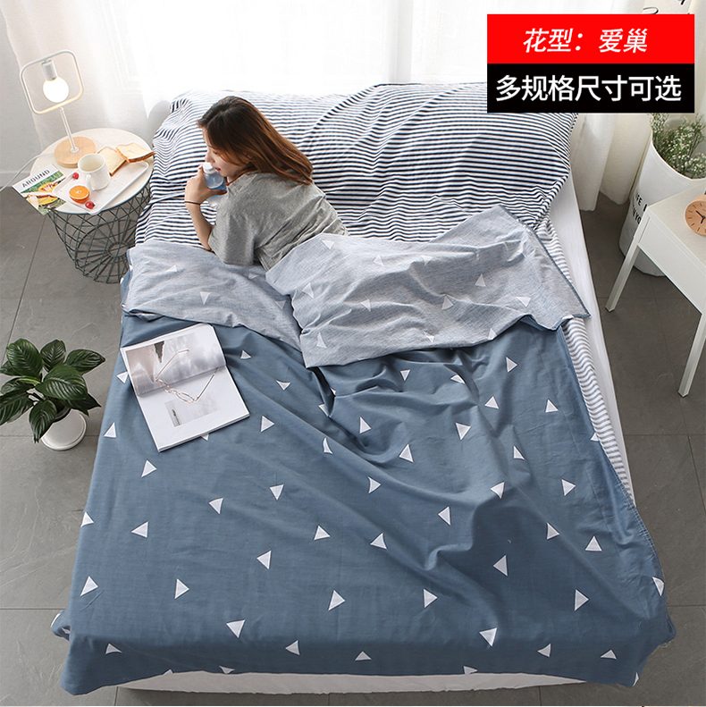 Cotton khách sạn du lịch trên bẩn túi ngủ người lớn quilt trong nhà khách sạn du lịch tấm chống bẩn đơn bông đôi