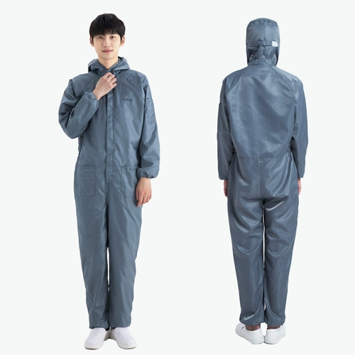 Одежда без пыли, антистатический комбинезон, комбинезон, чистая одежда с синей и белой аэрозольной краской, мужская и женская антистатическая одежда для всего тела.