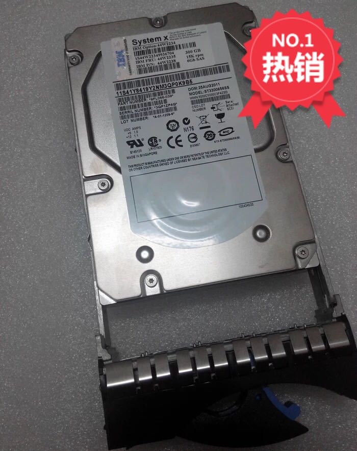 IBM X3400 3650 server hard disc 300G SAS 15K 3 5 6GB 44W2234 44W2235