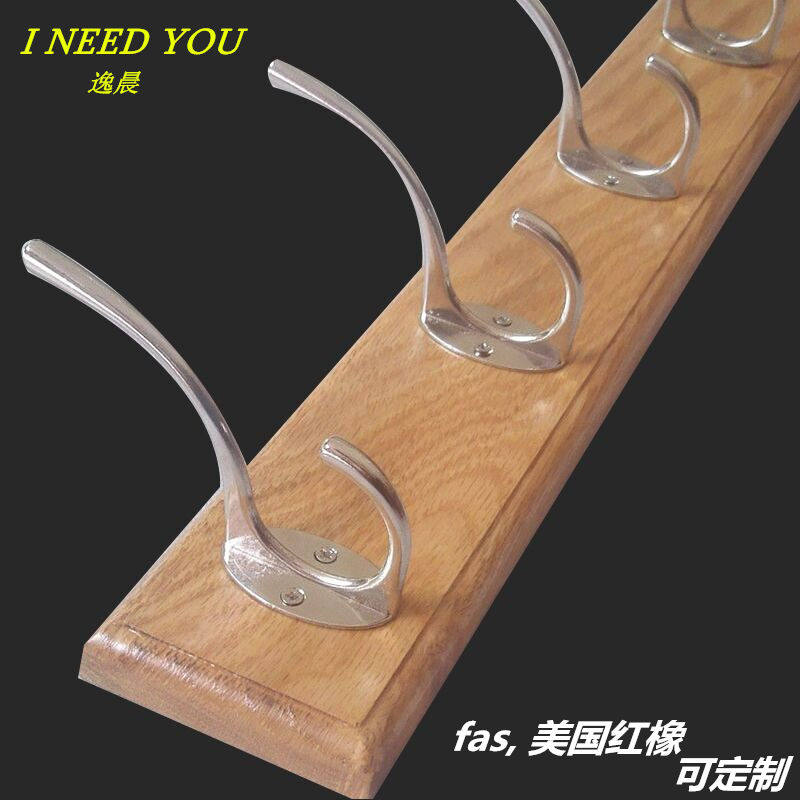 Eurostyle art solid wood hanging clothes hook wall hanging clothes hanger door rear clothes hanger frame creative cloak hook wall-Taobao