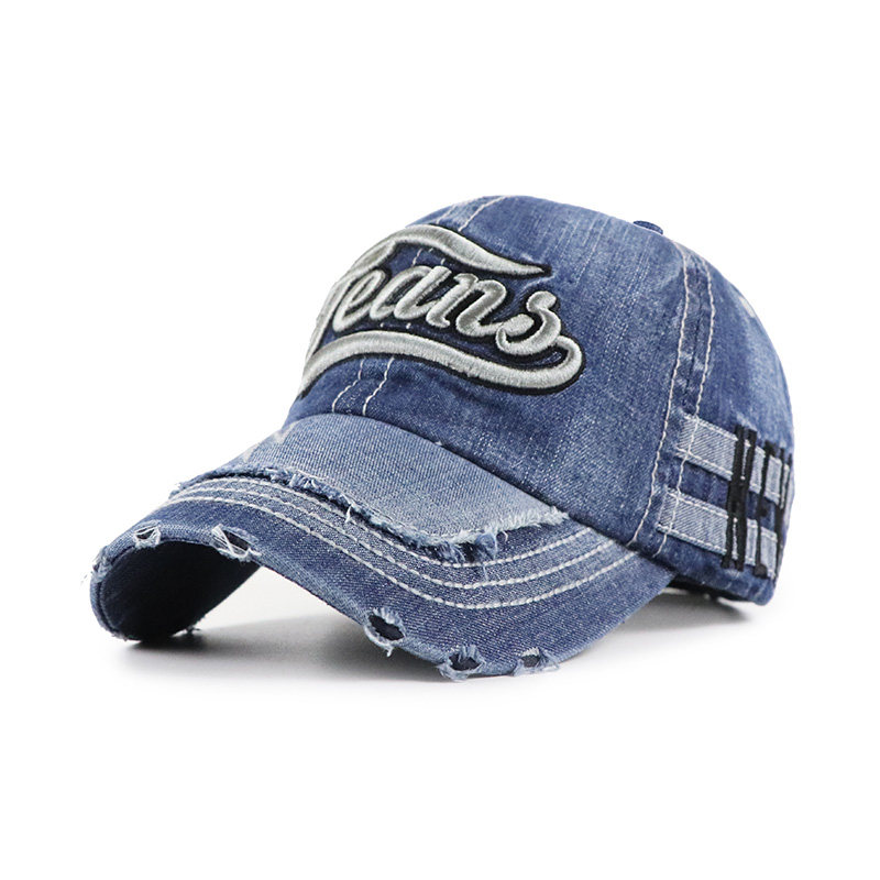 Spring and autumn washed denim baseball hat young men and women outdoor