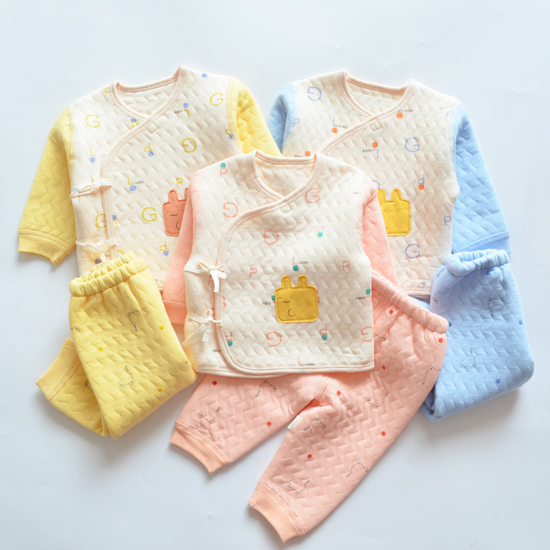 0-3 Months Newborns Pure Cotton Fever Sweatpants First Baby Long Sleeve Monk Pants Home Underwear Autumn Winter