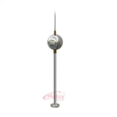 Henglixin single ball lightning rod advance discharge flash sensor 1 m 2 m 3 m current limiting building lightning protection lightning rod