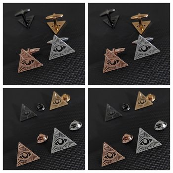 Cross-Border Hot-Selling God's Eye Brooch Cufflinks, Light Luxury Design, Personalized Suit Jacket Accessories