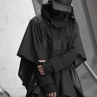 WHYWORKS机能斗篷防风雨外套