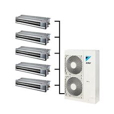 Многоканальный 大金vrv住宅用b系列灵活对应80-135平方不同房型 超薄风管式标