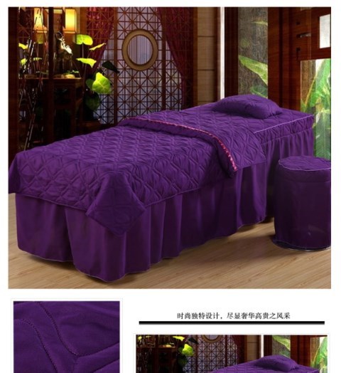 Vàng Beauty khăn trải giường denim bông Plush thẩm mỹ viện châu Âu rộng khăn trải giường massage chung 80 - Trang bị tấm ra giường spa