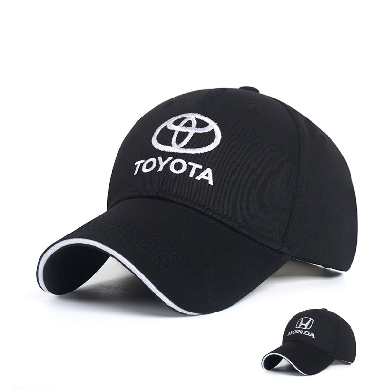 Toyota toyota Honda car logo hat pure cotton peaked cap racing cap outdoor activities hat sports baseball cap