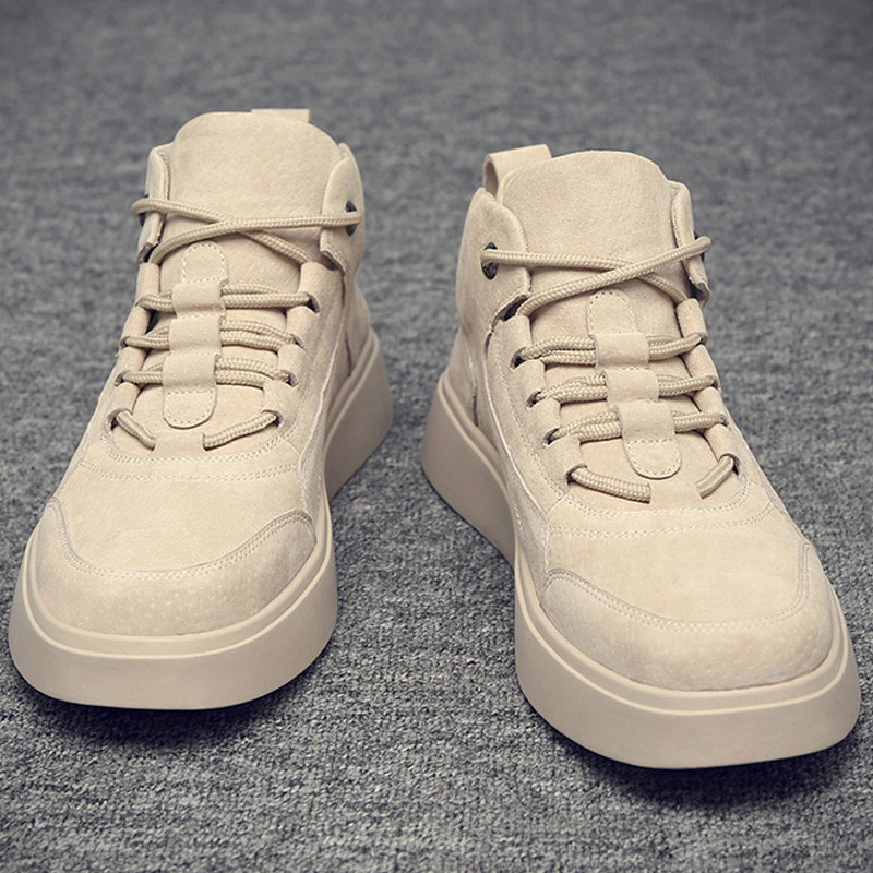 Large Size Yard Casual Men's Shoes 45 Tooling Martin Boots 46 Summer Breathable Slide Board Shoes Trend 4700 Hitch High Tide Shoes 48