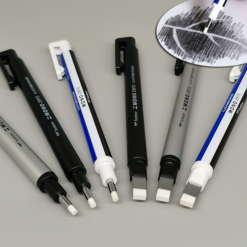 Dragonfly Art Student Special Highlighter Pen-Shaped Eraser Tombow Momo Sketch Detail Round Head Eraser
