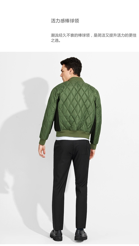 Áo khoác cotton xanh của quân đội Yuanben - Đồng phục bóng chày