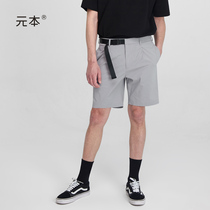 Meta City Functions Wind Nylon Belt Shorts Male Summer Casual Straight Drum Trendy Outdoor 50% Pants