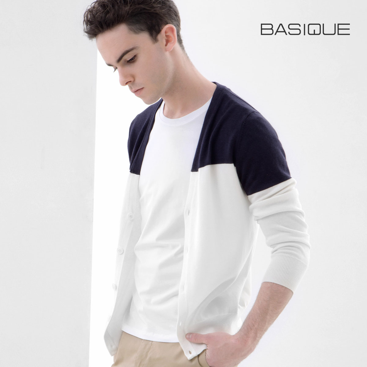 Meta Moto 2022 Springtime New Men's Knit Cardiological Dressing Sweaters Academy Wind Small Freshener