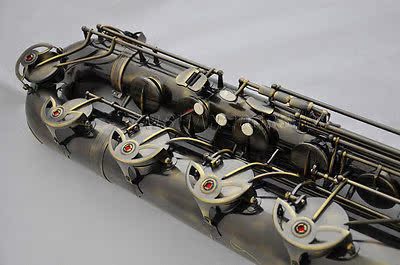 Mua sắm Saxophone Chuyên nghiệp Taishan Antique Eb Baritone 2 Nhạc cụ Đức Saxophone / Tube - Nhạc cụ phương Tây kèn đồng