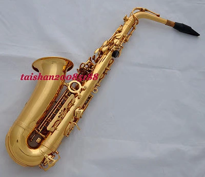 Mua sắm saxophone 54 ống âm thanh vỏ đen tình huống chính chuyên nghiệp chơi nhạc cụ saxophone / ống